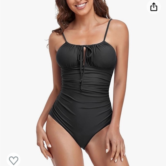 2/$10 NWOT One Piece Women's Tie front Bathing Suit Size Small - Picture 1 of 9